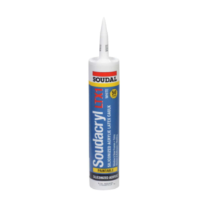 Home soudal 400400 soudacryl ltx1 premium grade 50 year siliconized latex acrylic, 10.3 oz tube, white